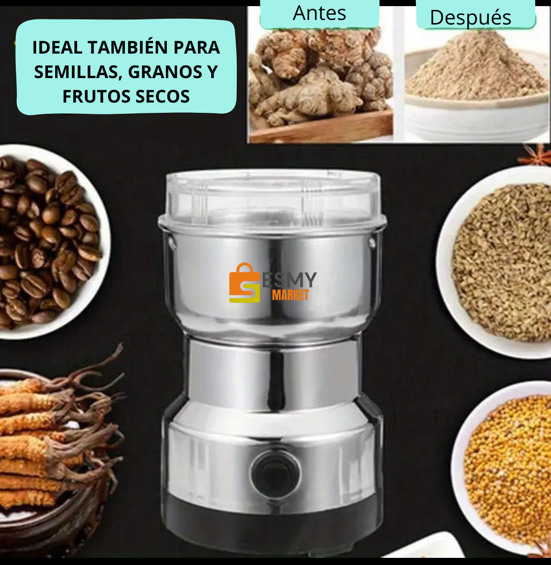 MOLEDOR DE CAFE Y GRANOS 🧑🍳“Sabor fresco, natural y al instante”🧑🍳