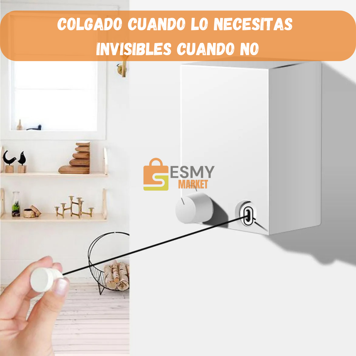 🌟 El Tendedero Retráctil que se adapta a tu hogar 🌟
