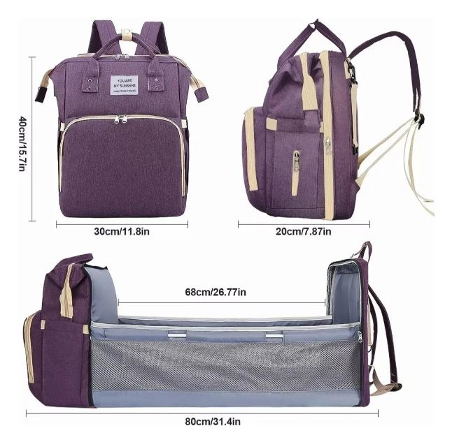 MOCHILA- MUDADOR- CUNA 🧡 La tranquilidad que tu bebé merece… y la libertad que tú necesitas✨🍼 ➕ EBOOK DE REGALO