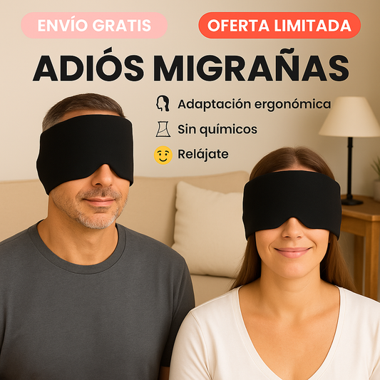 🖤 GORRO DE GEL ALIVIO DE MIGRAÑA – TU ESCUDO CONTRA EL DOLOR 💆♀️