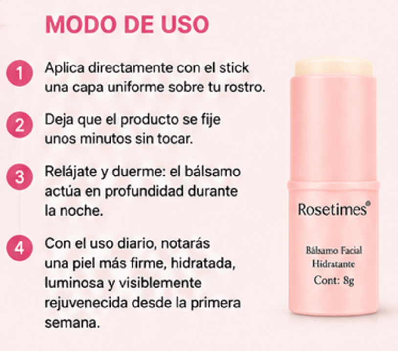 BÁLSAMO FACIAL EN STICK Hidratación, firmeza y luminosidad en un solo gesto ✨