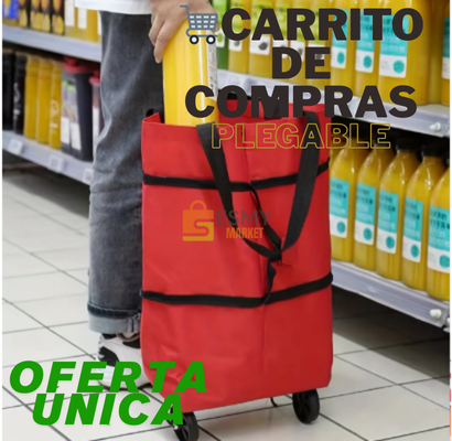 🛒 Carrito de Compras Plegable – Tus compras sin esfuerzo