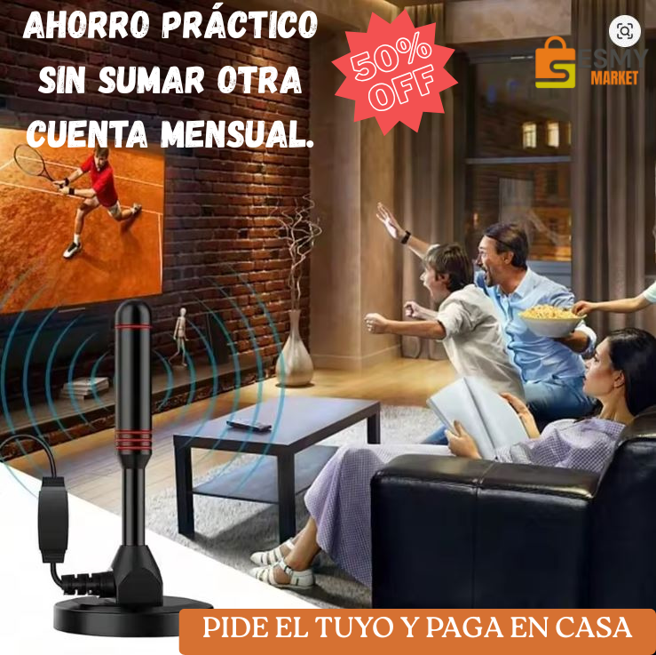 ANTENA TV DIGITAL HD- 🌟 “Mejor señal, menos cuentas y más tranquilidad en tu hogar”