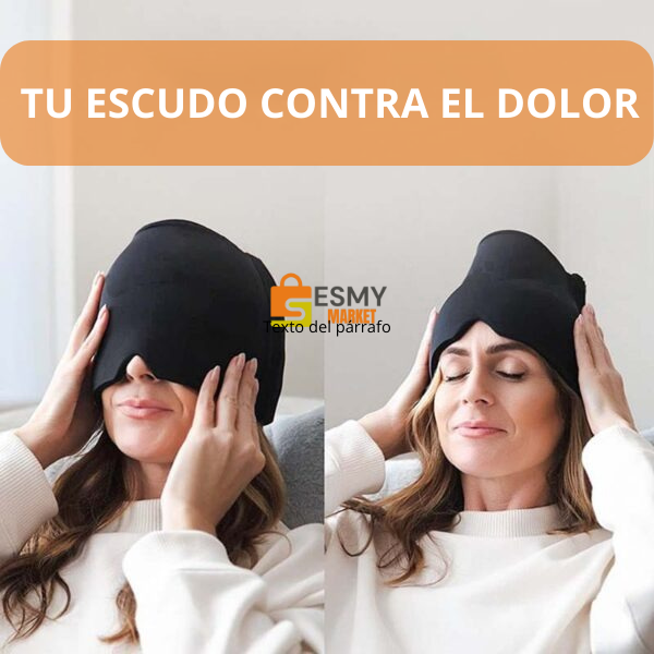 🖤 GORRO DE GEL ALIVIO DE MIGRAÑA – TU ESCUDO CONTRA EL DOLOR 💆♀️