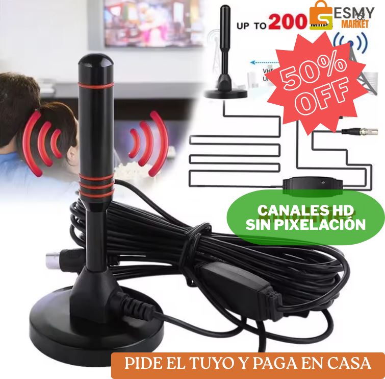 ANTENA TV DIGITAL HD- 🌟 “Mejor señal, menos cuentas y más tranquilidad en tu hogar”