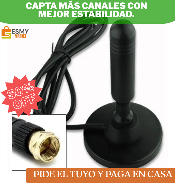 ANTENA TV DIGITAL HD- 🌟 “Mejor señal, menos cuentas y más tranquilidad en tu hogar”