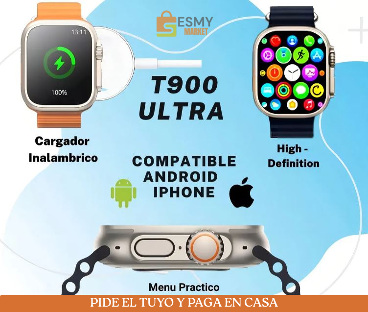 ⌚ RELOJ SMARTWATCH T900 ULTRA 2- te simplifica el día ⌚