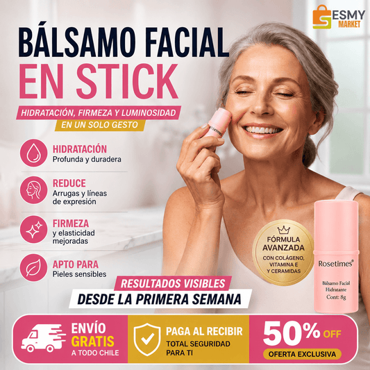 BÁLSAMO FACIAL EN STICK Hidratación, firmeza y luminosidad en un solo gesto ✨