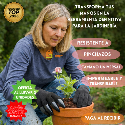 🌱 Guantes de Jardín con Garras GreenGarden™ 🌿 “Transforma tus manos en tu herramienta de jardinería”