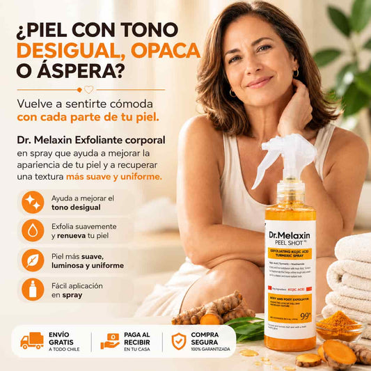 🧴Dr. Melaxin Peel Shot🧴 - Renueva la apariencia de tu piel opaca, áspera y con tono desigual 🖐️🦵