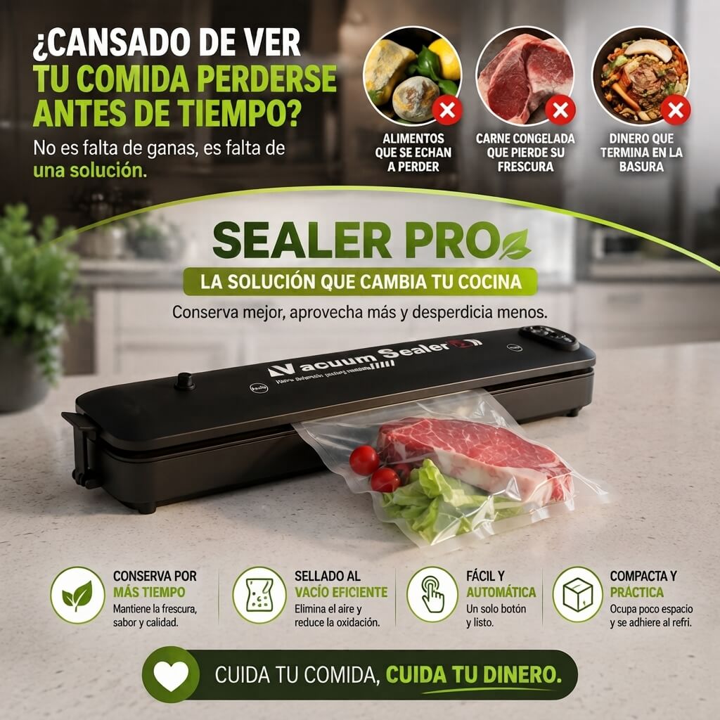 SEALER PRO™ — CONSERVA MÁS DESPERDICIA MENOS