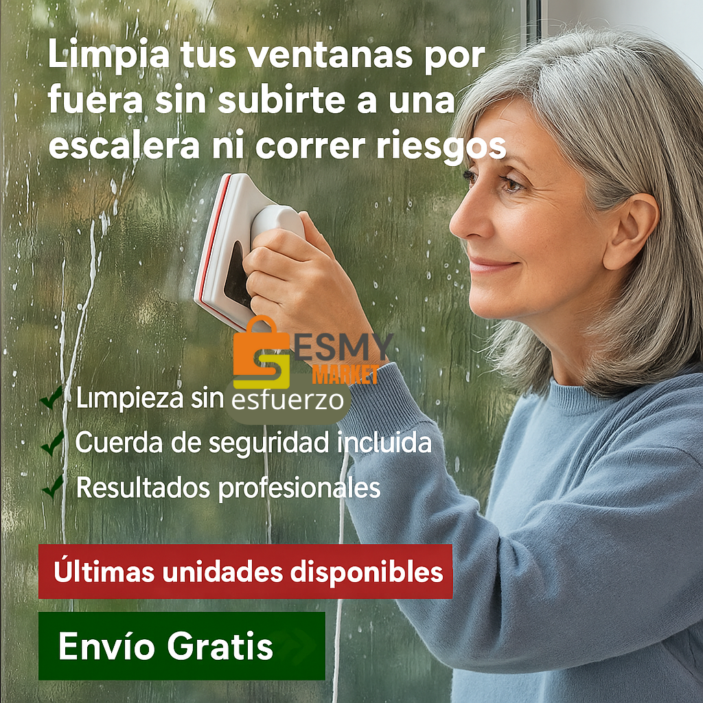 🧲 Escoba Magnética Limpia Ventanas – Tecnología Inteligente Para Tu Hogar